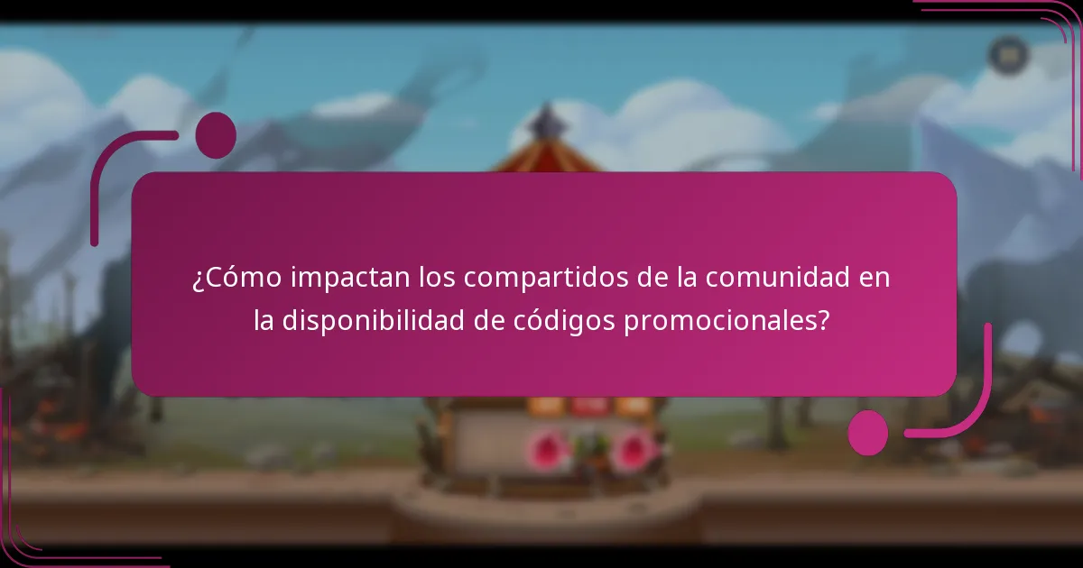 ¿Cómo impactan los compartidos de la comunidad en la disponibilidad de códigos promocionales?