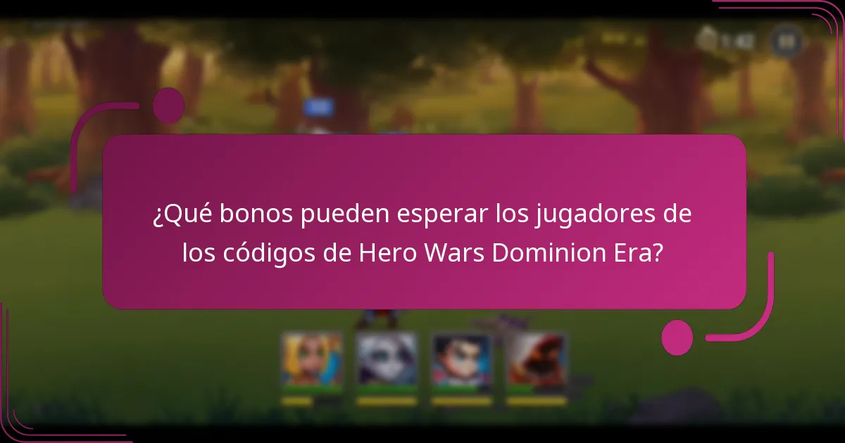 ¿Qué bonos pueden esperar los jugadores de los códigos de Hero Wars Dominion Era?